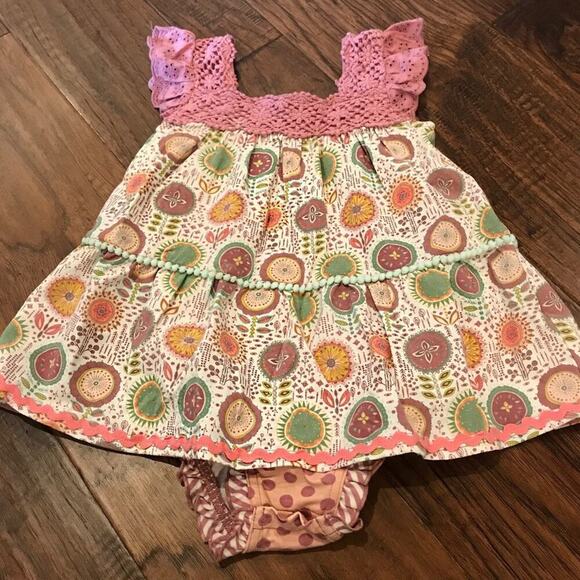 Matilda Jane Girls Romper - By the Seashore Bubble w/ Hat 18-24M - Picture 3 of 6